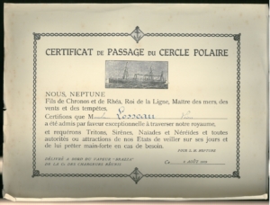 Certificat de passage Losseau Archives 1929