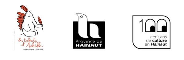 Logos Talents d'Achille + Province de Hainaut + 100ans de culture en Hainaut