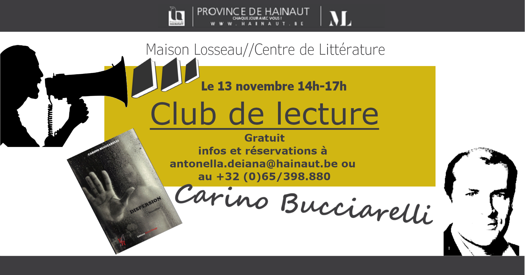 Club de lecture Maison Losseau Carino Bucciarelli