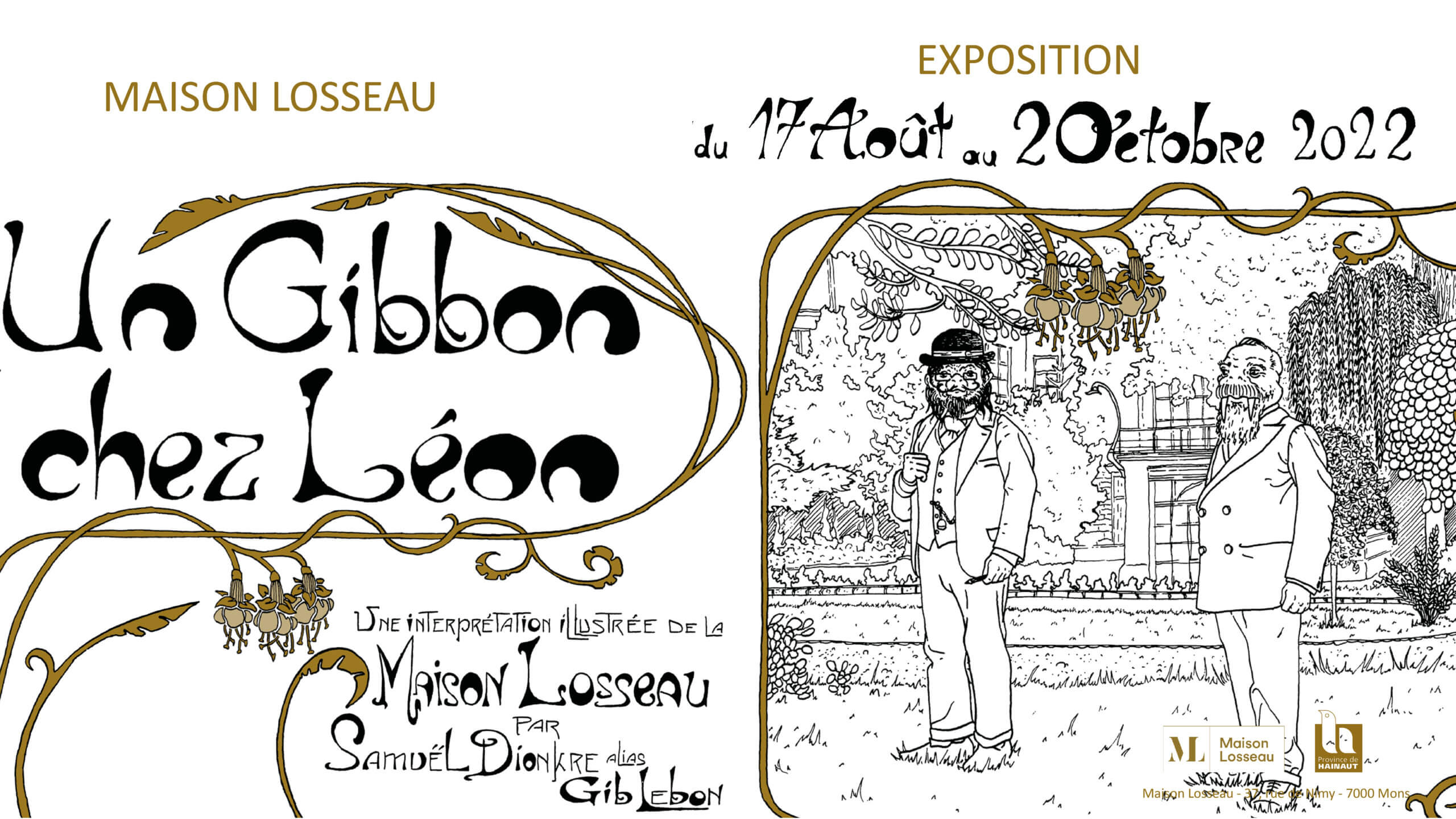 Visuel officiel Exposition Un Gibbon chez léon